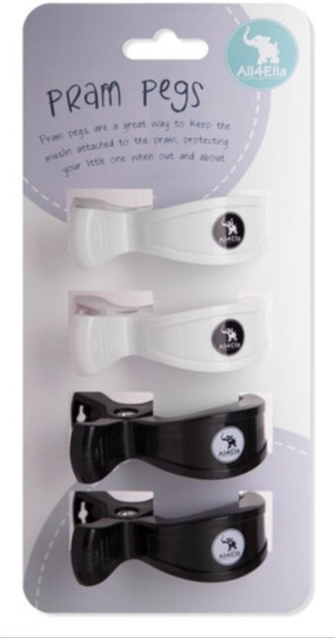 All4Ella Pram Pegs Quad Pack - Sweet Thing Baby & Childrens Wear