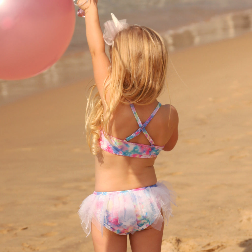 Salty Ink Miss Unicorn TuTu Bikini (Size 0-7)