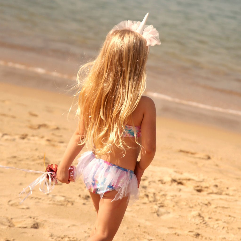 Salty Ink Miss Unicorn TuTu Bikini (Size 0-7)