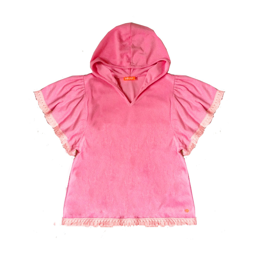 Salty Ink Beach Boho Top Candy Pink (Size 2-7)