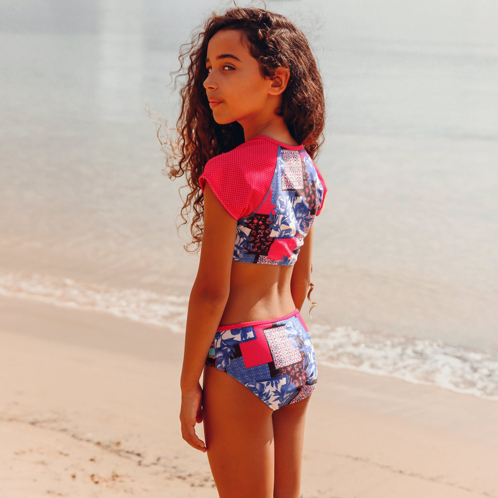 Salty Ink Boho Raglan 2 Piece Swimmer (Size 8-14)