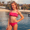 Salty Ink Beach Boho Tube Bikini - Red Spot (Size 8-14)