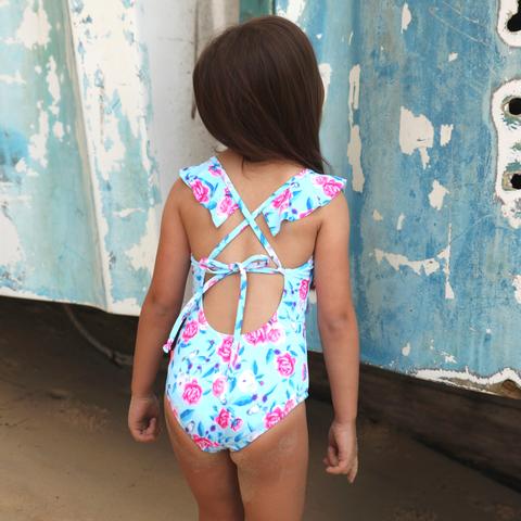 Salty Ink Miss Bouquet Retro One Piece (Size 2-7)