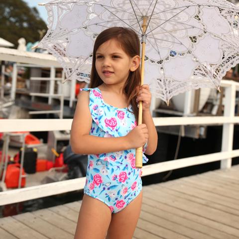 Salty Ink Miss Bouquet Retro One Piece (Size 2-7)