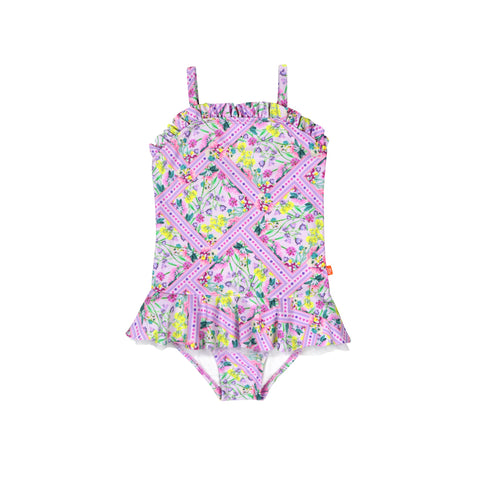 Bebe Luna Frill Swimsuit (Size 3-10)