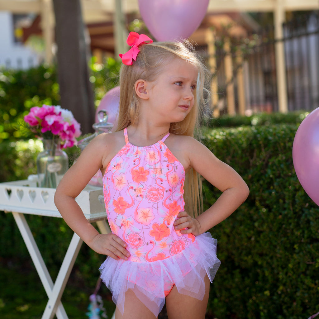 Salty Ink Miss Flamingo Tutu (Size 0-7)