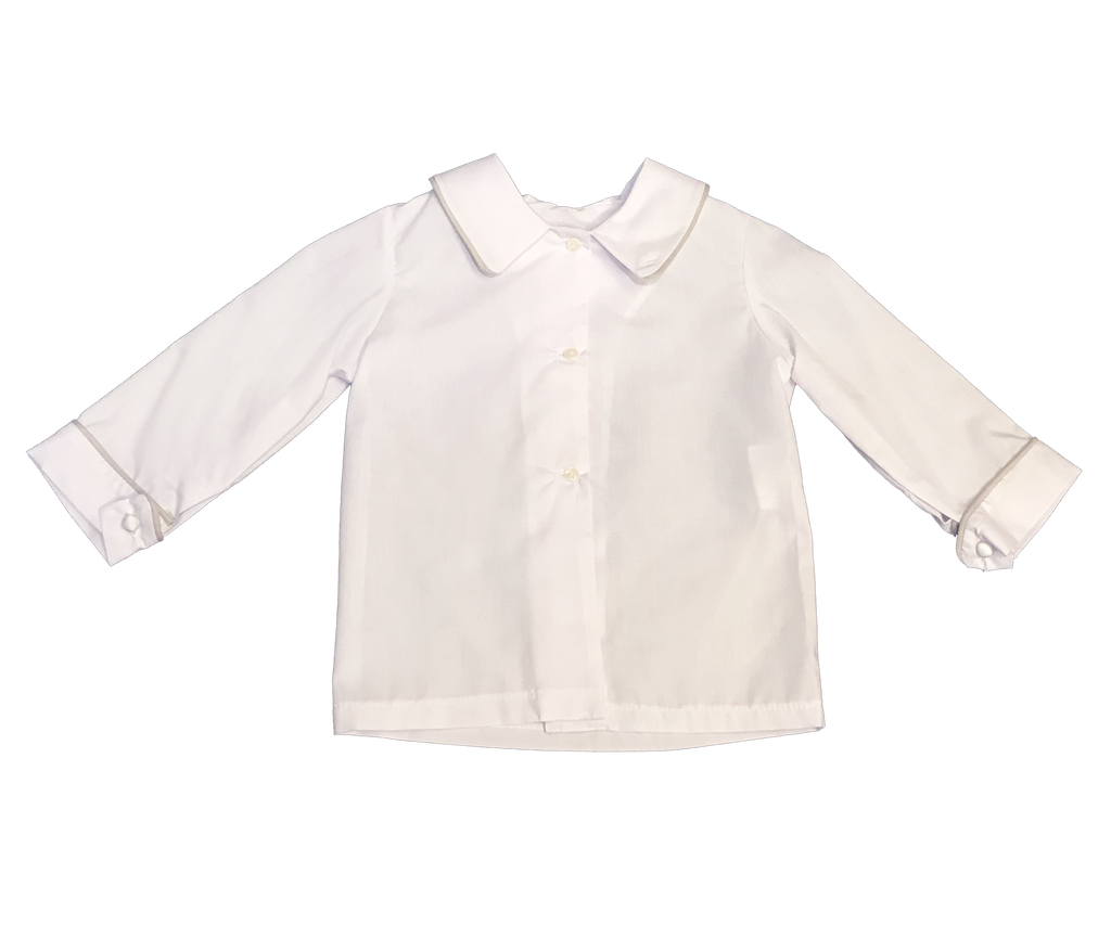 Little Possums 4-Piece Linen Suit - Grey Trim