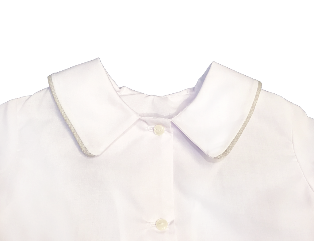 Little Possums 4-Piece Linen Suit - Grey Trim