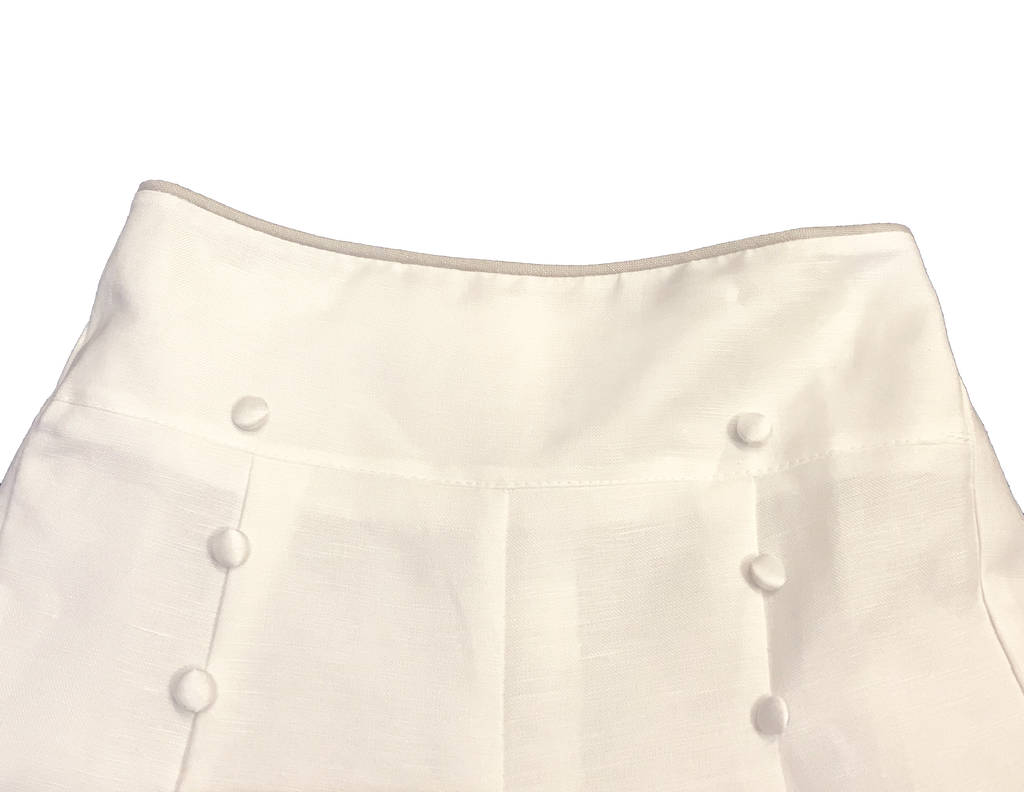 Little Possums 4-Piece Linen Suit - Grey Trim