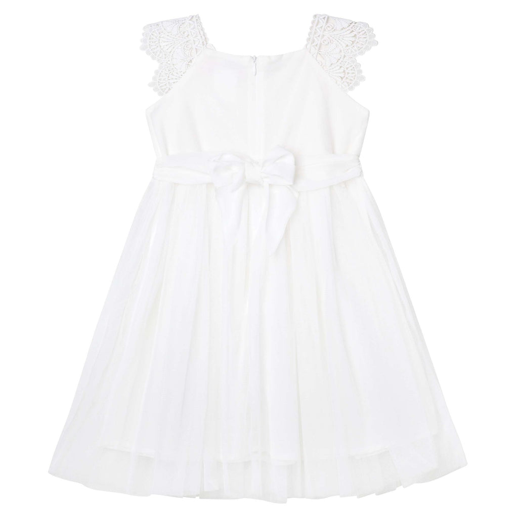 Designer Kidz Angie Lace Bodice Dress in Ivory (Size 00-12)