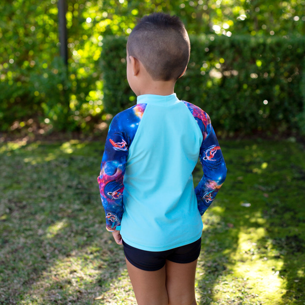 Salty Ink Space Surfer Long Sleeve Rashvest Set (Size1-7)