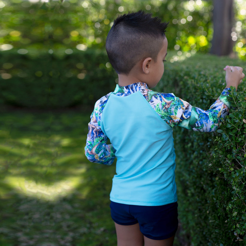 Salty Ink Dino Safari Long Sleeve Rashvest Set