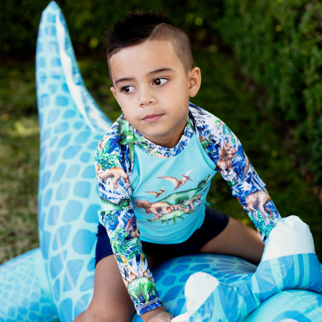 Salty Ink Dino Safari Long Sleeve Rashvest Set