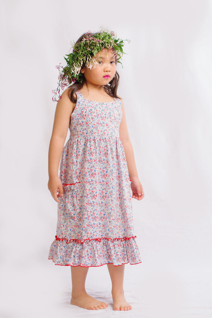 Jacaranda Miss Rose Dress With 2 Pockets - Seashell