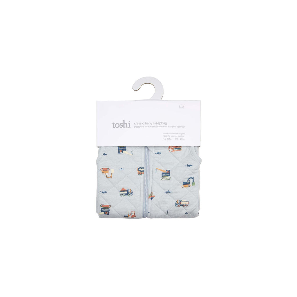 Toshi Baby Sleep Bag Classic 1 Tog - Little Diggers