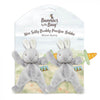Bunnies By The Bay Wee Silly Buddy Twin Pack Bloom Bunny - Grey