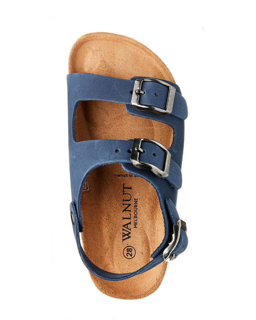 Walnut Congo Sandalia in Navy & Grey