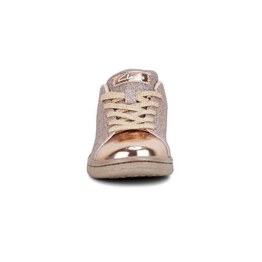Clarks DISCO Rose Gold Glitter