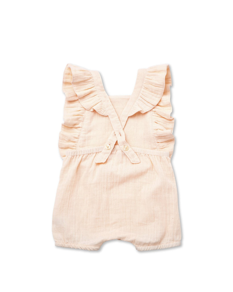 Walnut Ginnie Summer Romper in Blush
