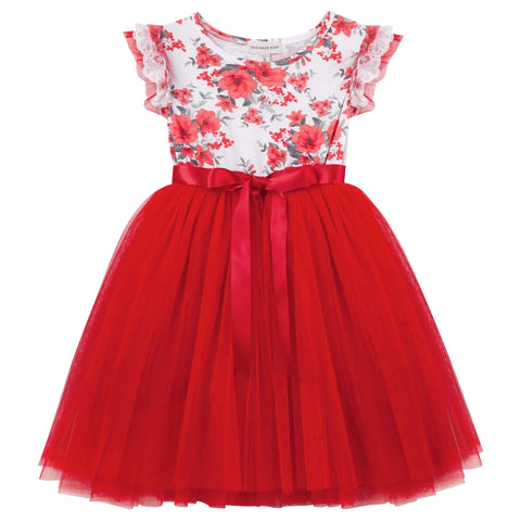 Designer Kidz Camilla Floral L/S Joy Dress (Size 2-8)