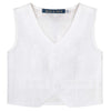 Max & Jack Toby Linen Vest - Ivory (Size 000-2)