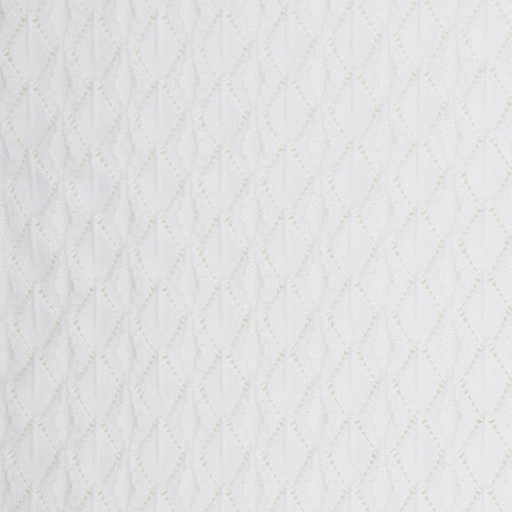 Bebe Knited Pointelle Blanket in Ivory