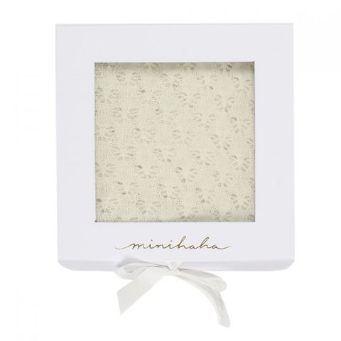 Korango Sweet Style Knit Blanket in White