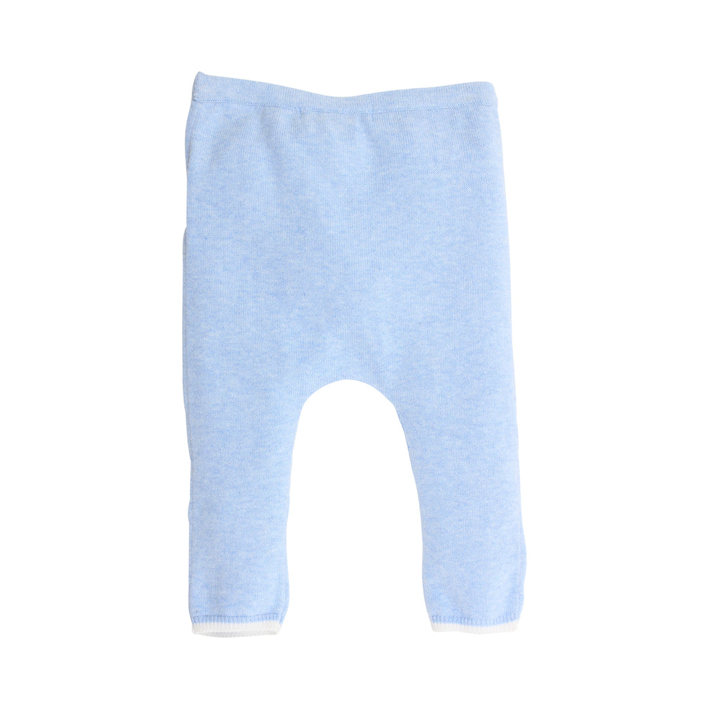 Bebe Louis Knit Leggings in Pale Blue