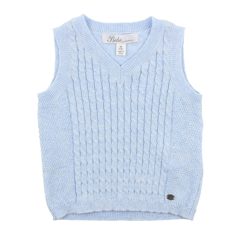Bebe Edward S/S Knit Linen Shirt (Size 000-7Y)