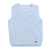 Bebe Harry Cable Vest in Pale Blue (Size 000-2Y)