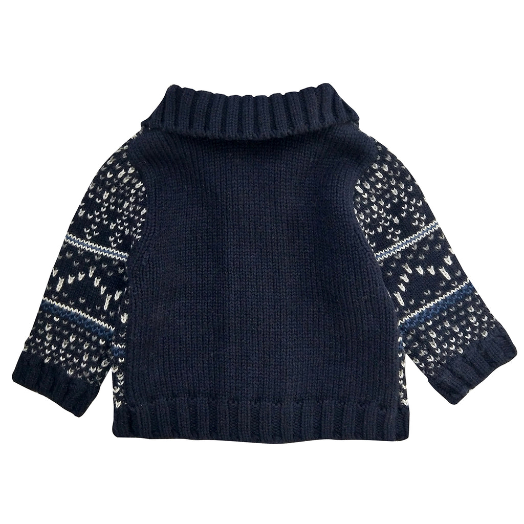 Bebe George Knit Jacket in Navy (Size 3M-5Y)