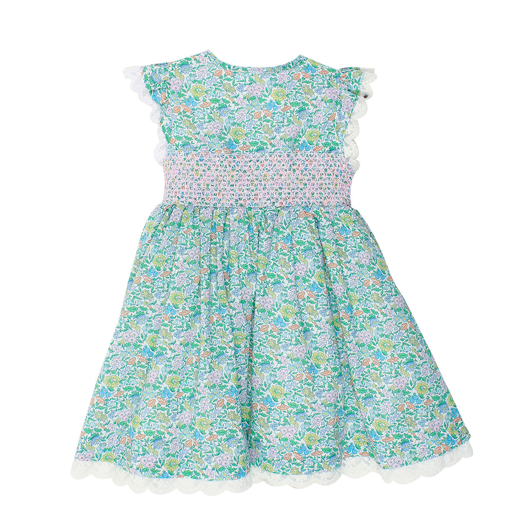 Bebe Liberty Frill S/S Shirring Dress- LS18-838