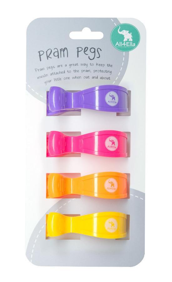All4Ella Pram Pegs Quad Pack - Sweet Thing Baby & Childrens Wear