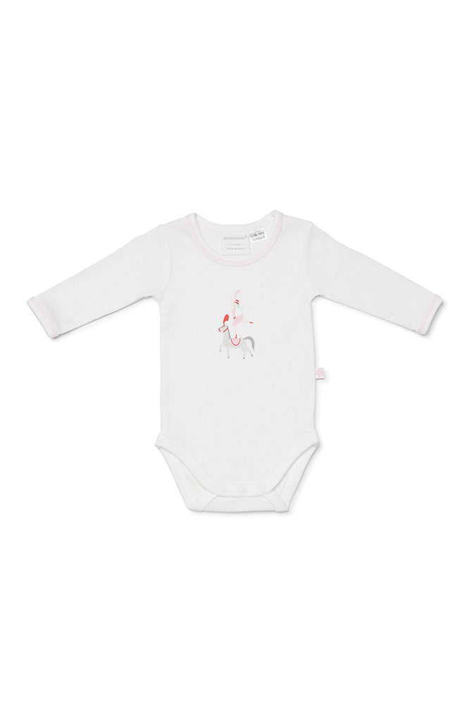 Marquise 2pk Circus Bodysuit - White/Pink