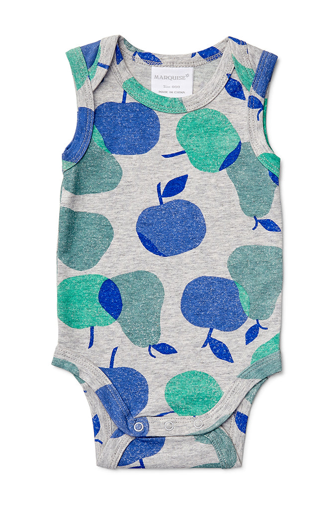 Marquise Boys Combo Bodysuit Apples and Pears (Size NB-1)