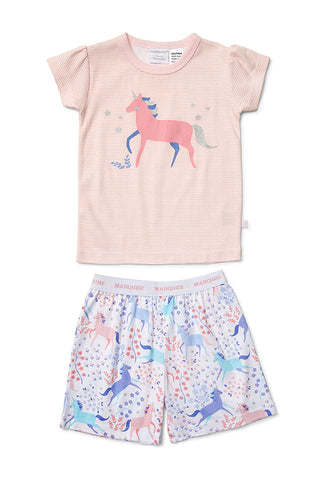 Marquise Cat PJ's - Grey/Pink