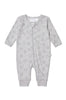 Marquise Towelling Zipsuit - Grey Stars (Size NB-1)