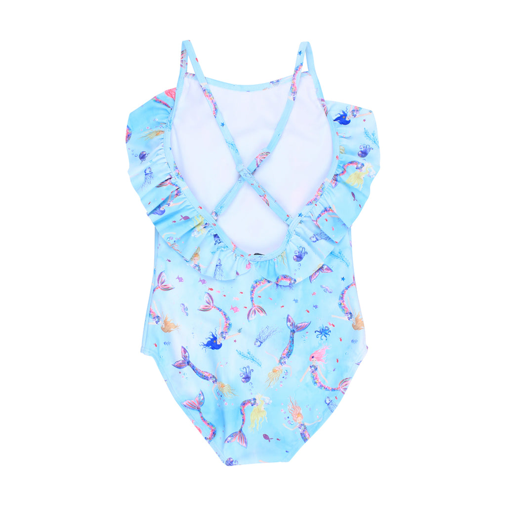 Bebe Luna Frill Swimsuit (Size 3-10)