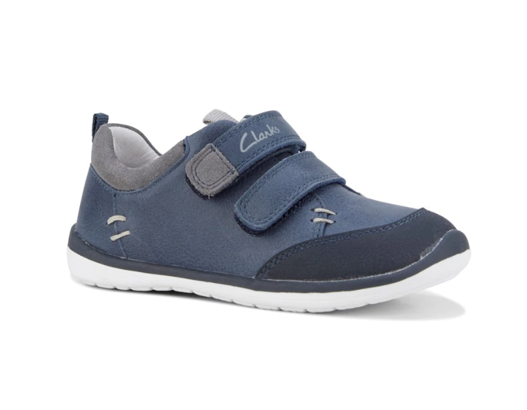 Clarks MARCO in Navy/Grey