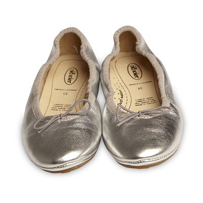 Old Soles Cruise Ballet Flat Silver Leather - Sweet Thing Baby & Childrens Wear