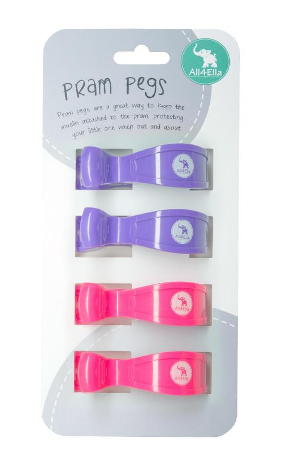 All4Ella Pram Pegs Quad Pack - Sweet Thing Baby & Childrens Wear