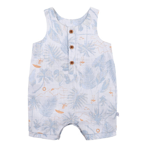 Marquise Towelling Zipsuit - Blue Stars (Size NB-1)