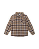 Fox & Finch Wallaby Check Shirt - Latte (Size 00 -7)