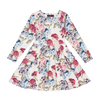 Rock Your Kid Lena Long Sleeve Waisted Dress - Floral (Size 2-12)