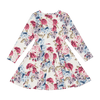 Rock Your Kid Lena Long Sleeve Waisted Dress - Floral (Size 2-12)