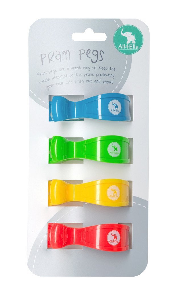 All4Ella Pram Pegs Quad Pack - Sweet Thing Baby & Childrens Wear