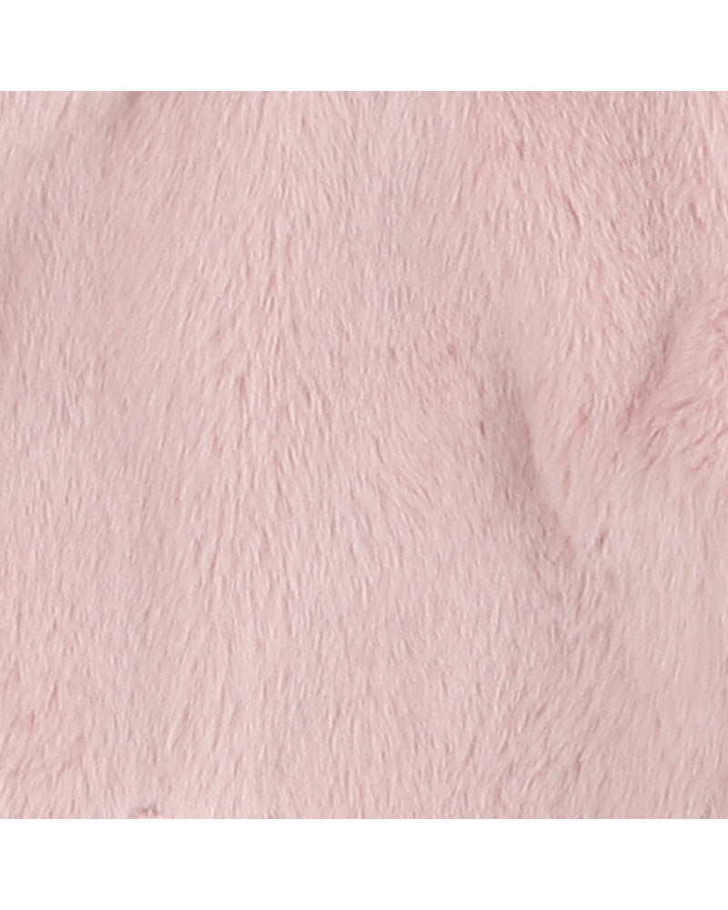 Fox & Finch Latte Faux Fur Onesie - Soft Pink (Size 000 -1)