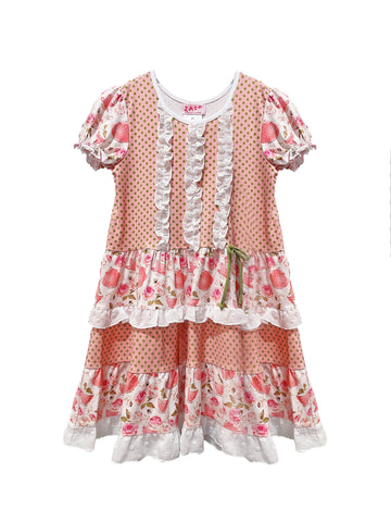 Designer Kidz Camilla Floral L/S Joy Dress (Size 2-8)