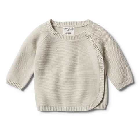Wilson & Frenchy Steel Blue Dipped Cable Knit Jumper