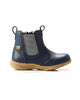 Walnut Rodeo Leather Boot - Navy